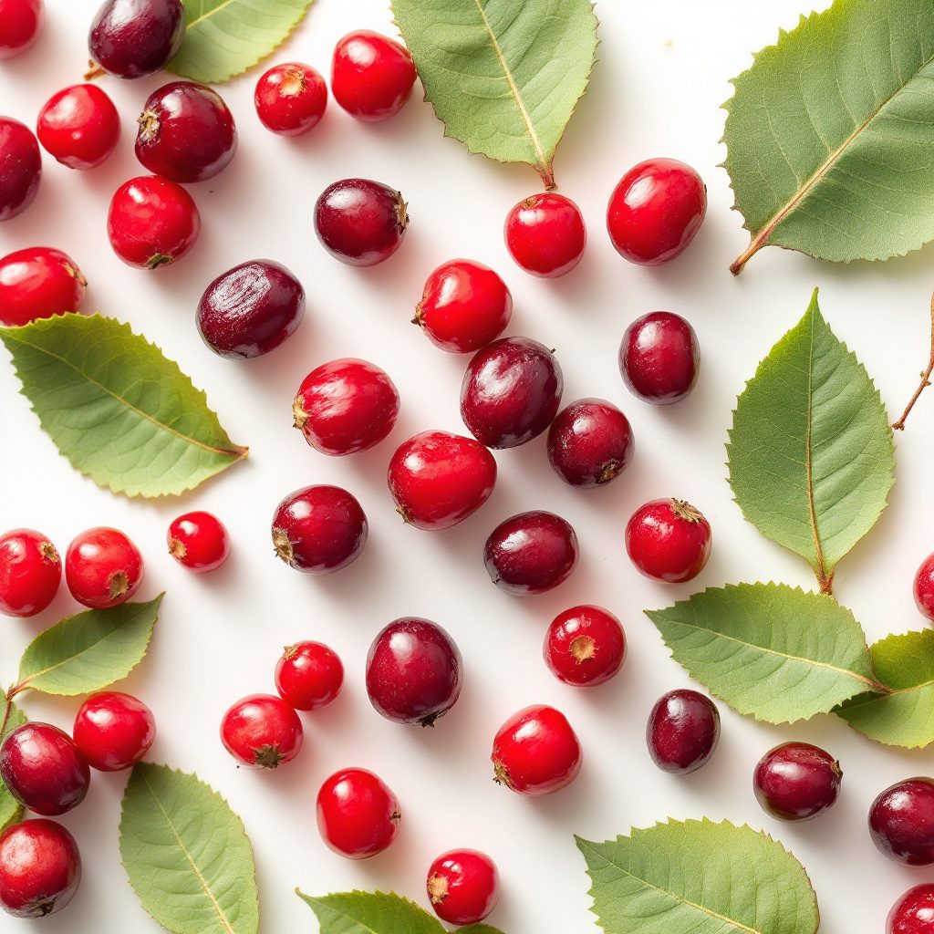 Frische Cranberry-Beeren auf natürlichem Hintergrund
