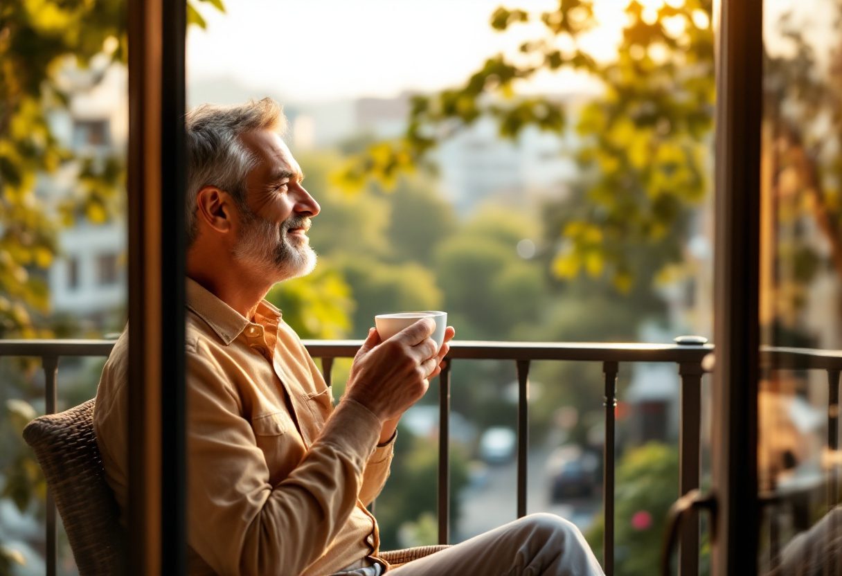 Men's wellness lifestyle thematic image