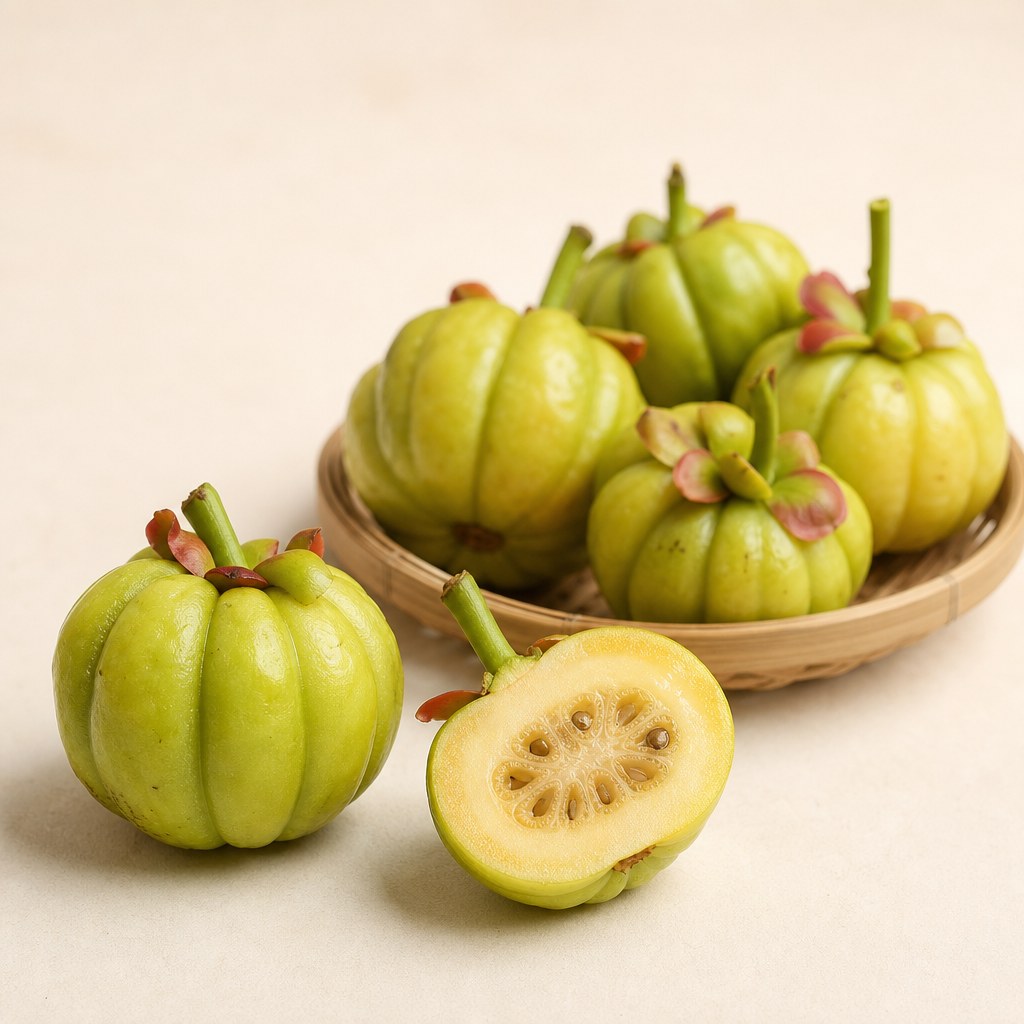 Frische Garcinia-Früchte.