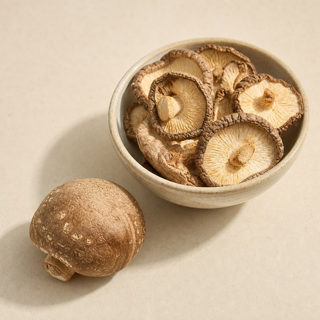 Hongos como fuente alimentaria de vitamina D3.