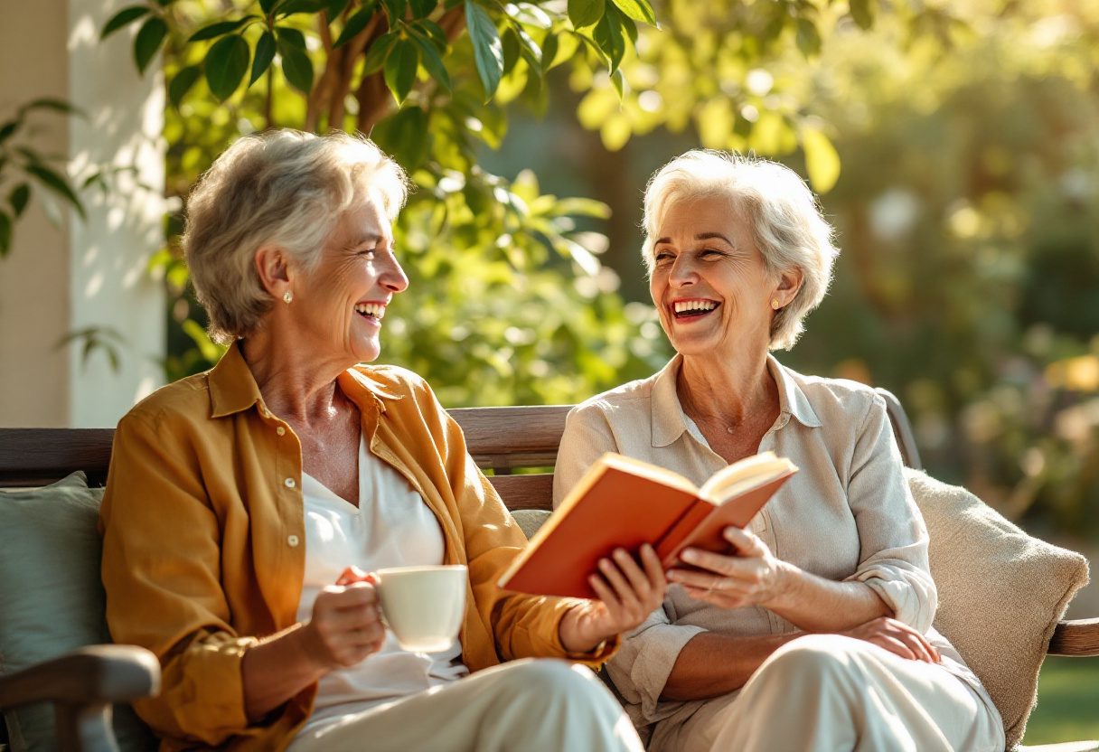 Momento di benessere femminile nella vita quotidiana