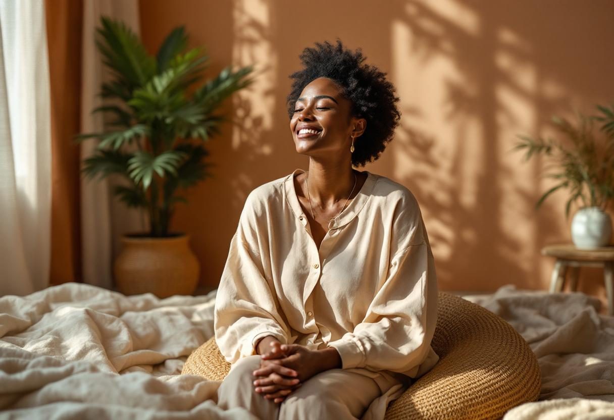 Wellness lifestyle with natural ingredients and daily self-care routine