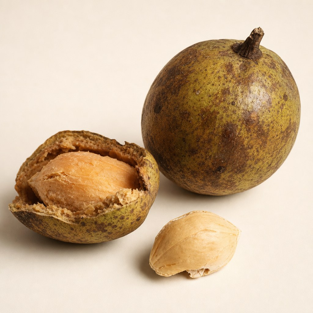 Fruto y semilla de mango africano.