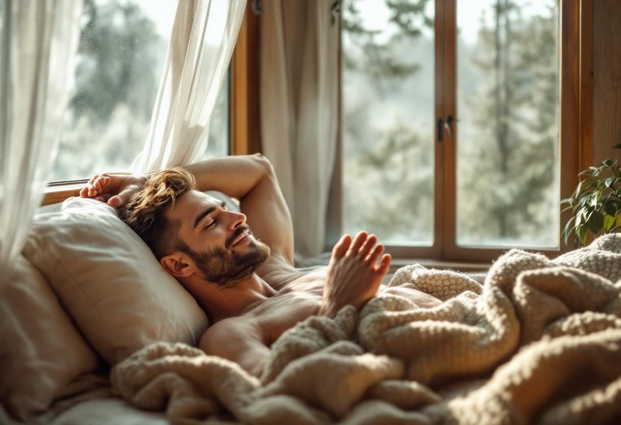 Spokojna chwila relaksu z rutyną pielęgnacyjną w naturalnym świetle