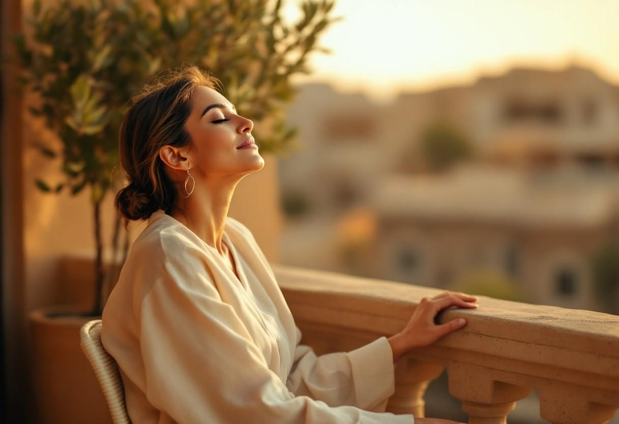 شخص يستخدم منتج MOR LAZURDE في بيئة منزلية مريحة في المملكة العربية السعودية