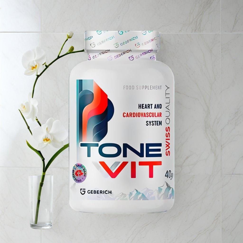 Tonevit produktförpackning med doseringssked