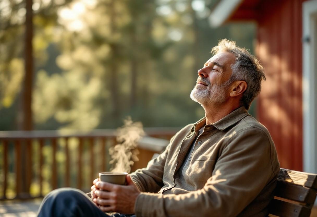 Hombre activo disfrutando de bienestar y confianza en su rutina diaria