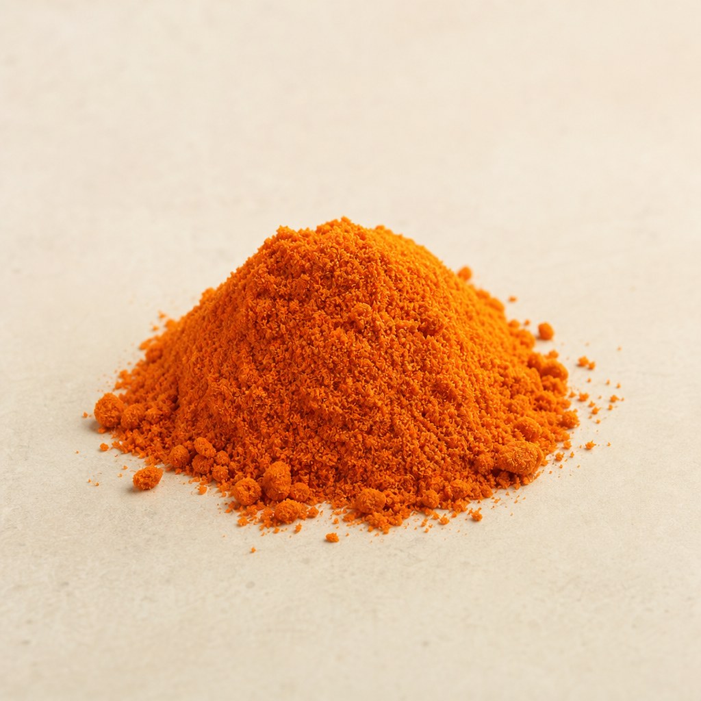 Pigmento de zeaxantina de color naranja intenso.