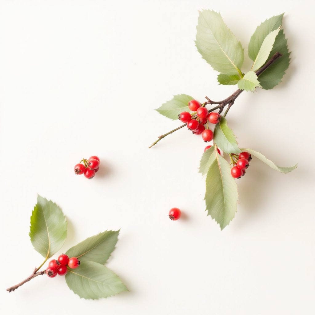 Hawthorn bogyó természetes formában