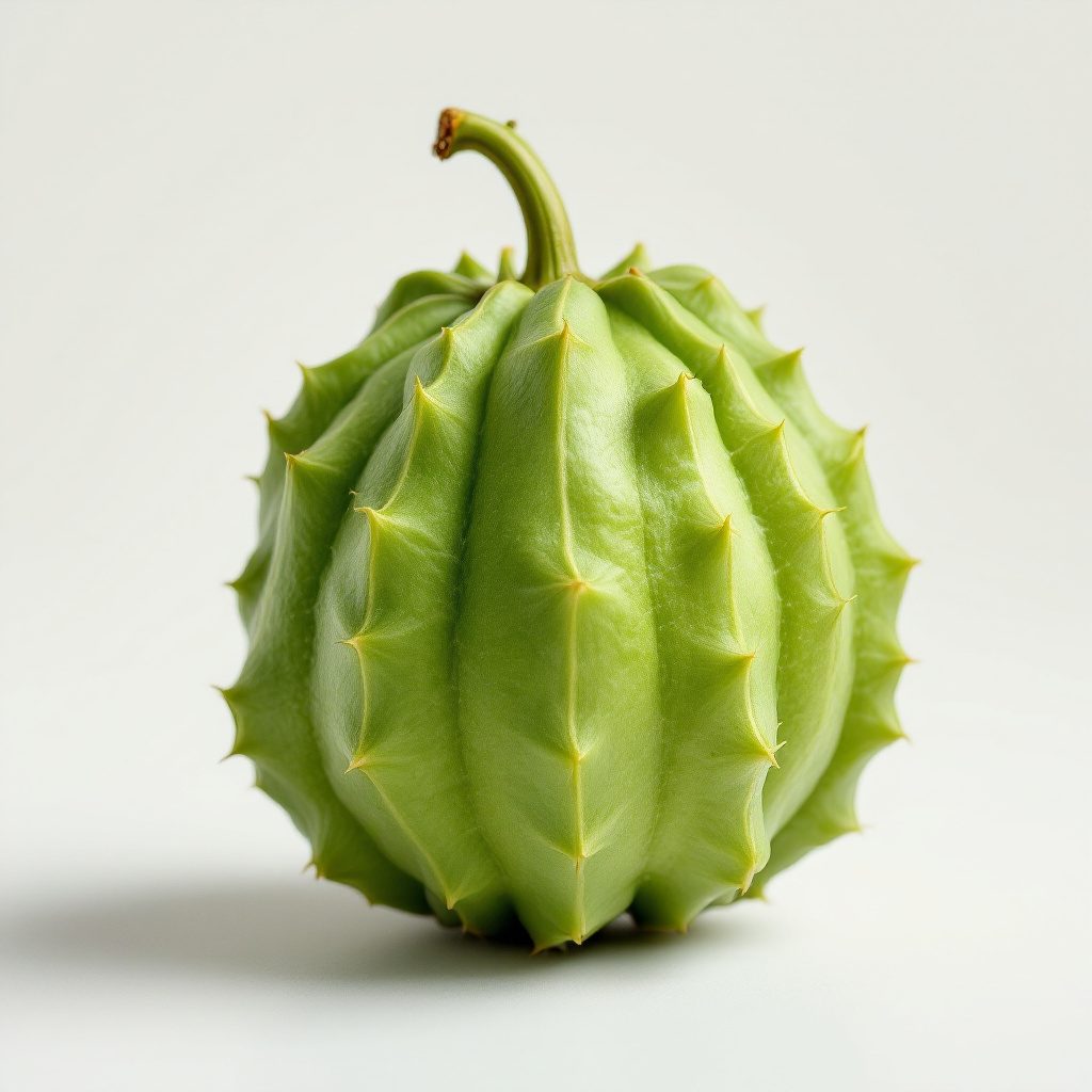 Fructe de bitter melon pe fundal neutru