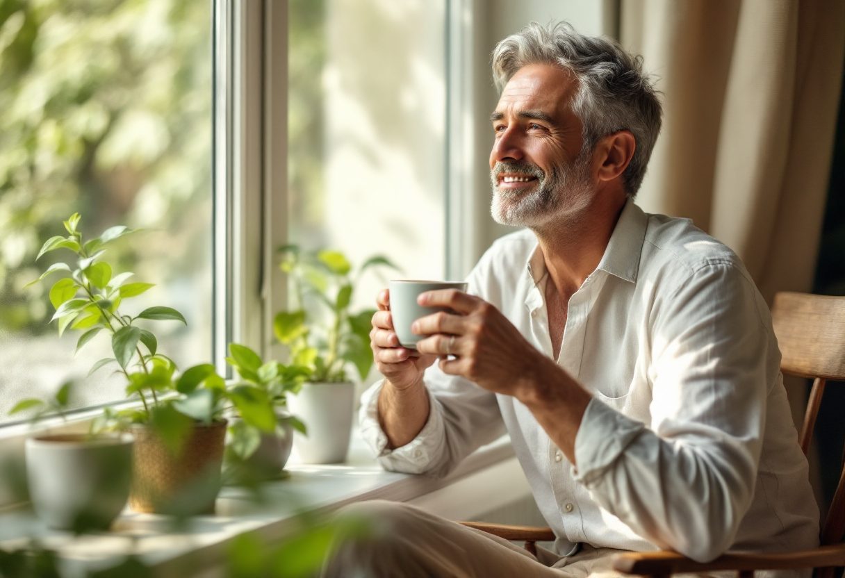 Lifestyle image showing Glycofortin supplement in use