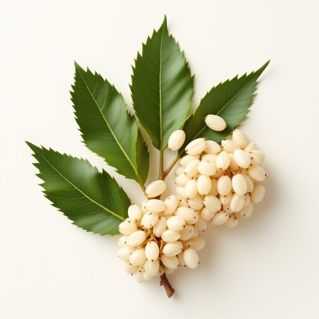 Baies de saw palmetto sur fond neutre