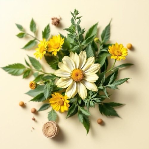 Arnica montana bloem in natuurlijke omgeving