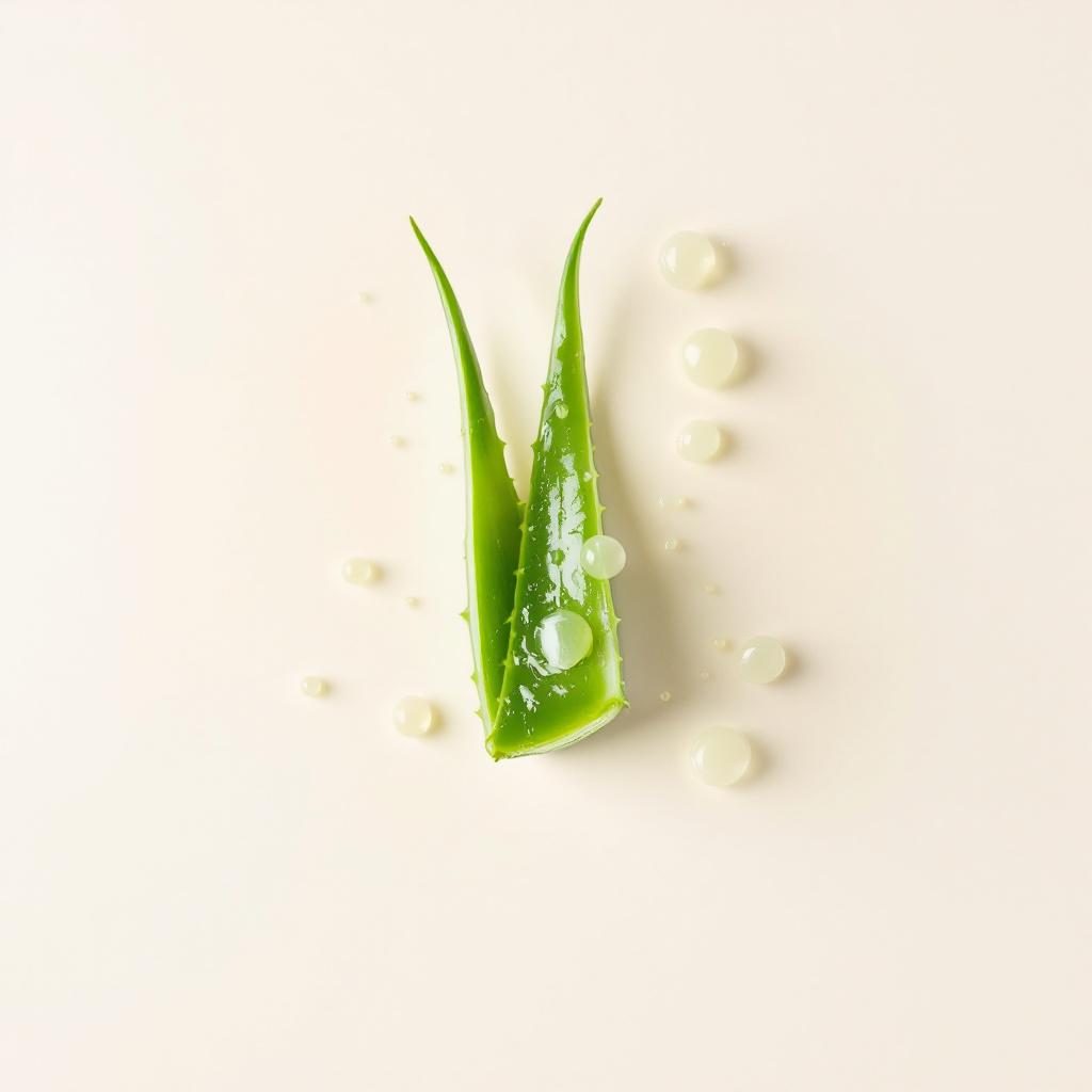 Frische Aloe Vera Blätter mit Gel