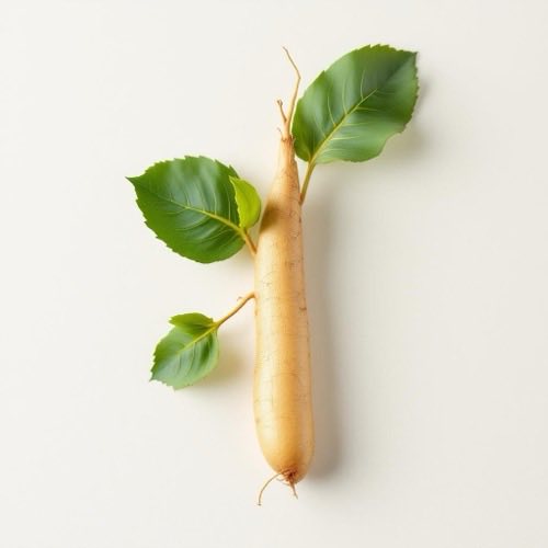 Raíz de ginseng en su forma natural