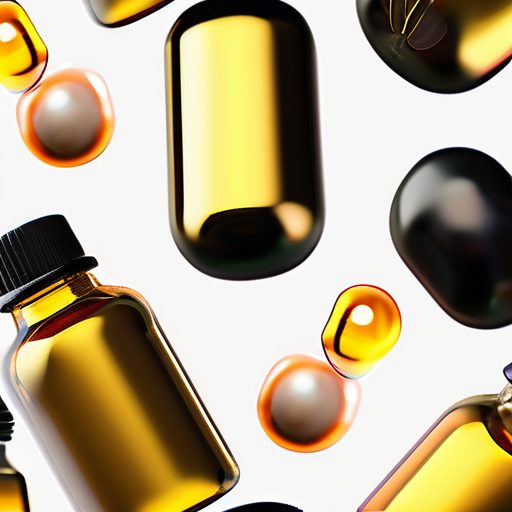 Vitamin E oil and capsules