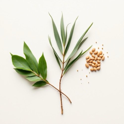 Bayas de saw palmetto en planta natural