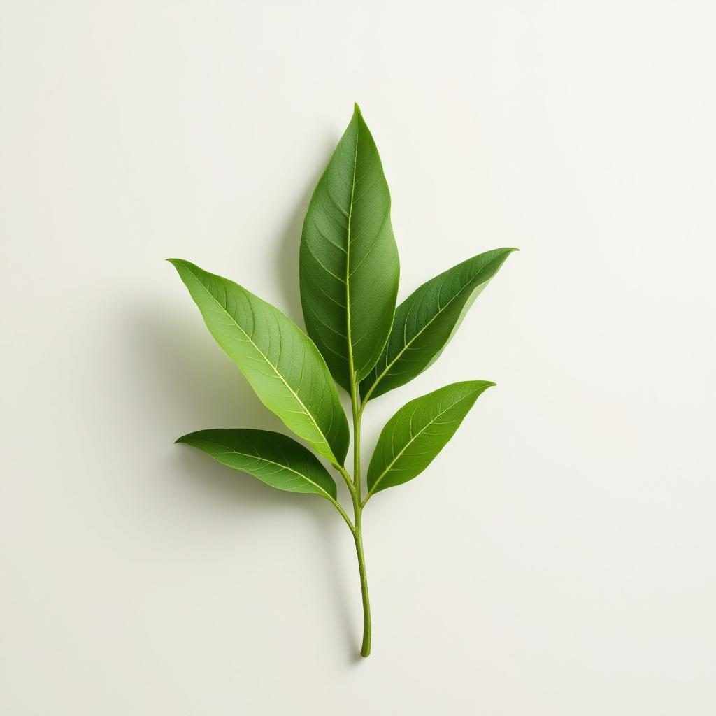Green tea leaves