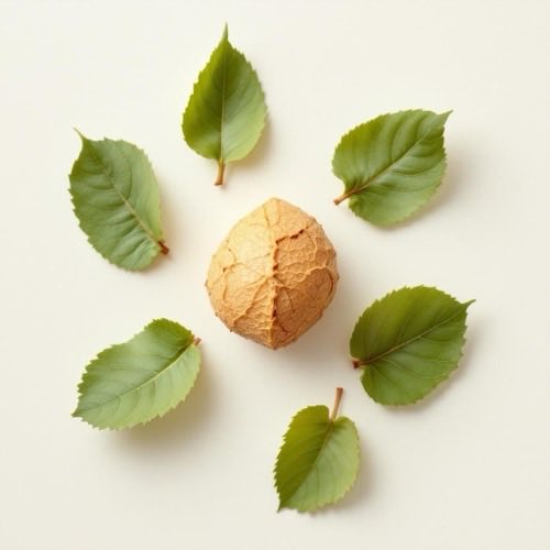 Raiz de maca fresca em fundo neutro