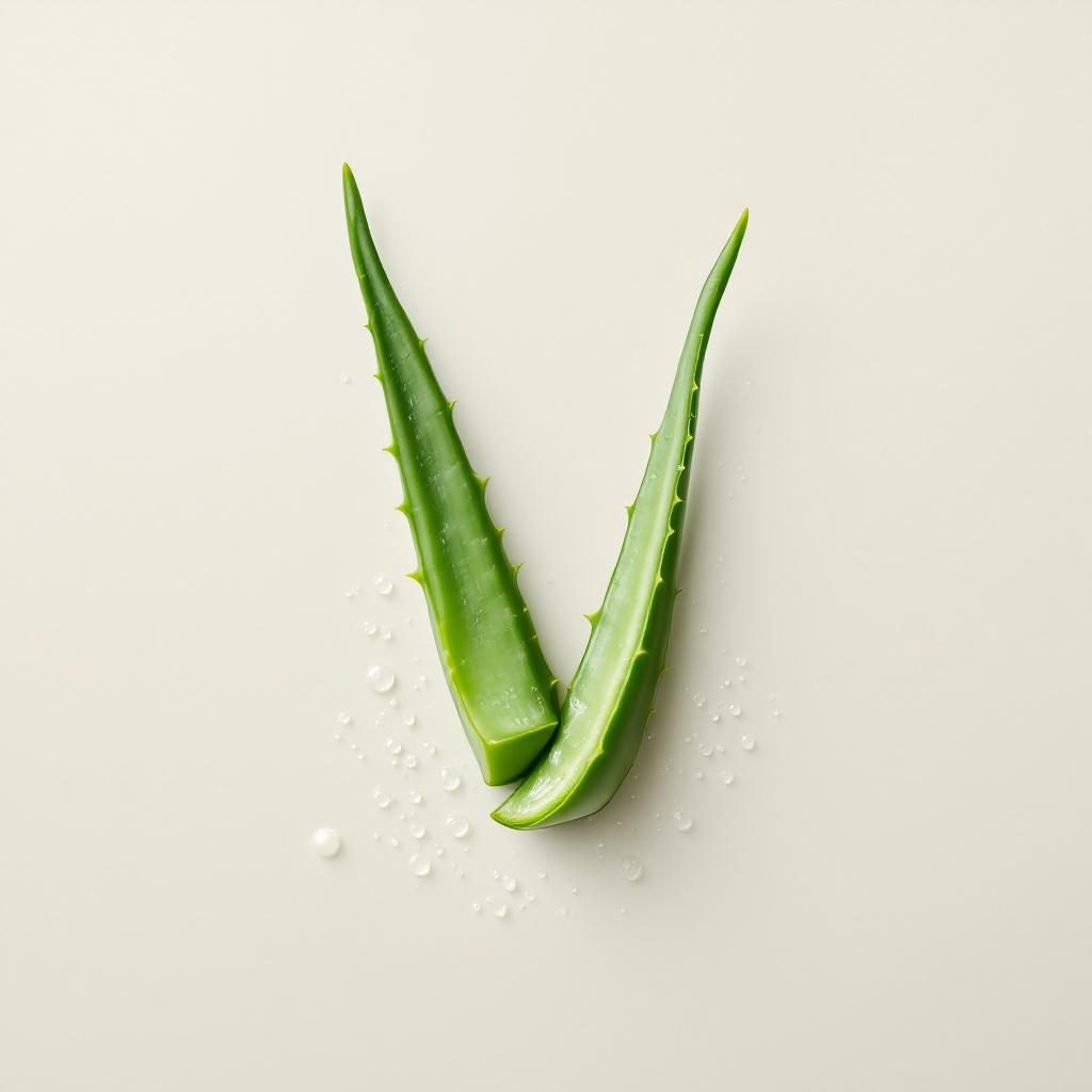 Extract de aloe vera frunze verzi gel pe fundal neutru