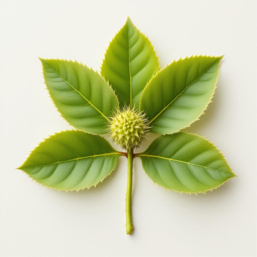 Tribulus terrestris planta con frutos espinosos