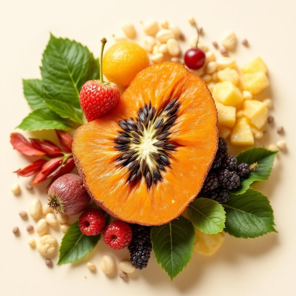 Vitaminas y antioxidantes en composición natural