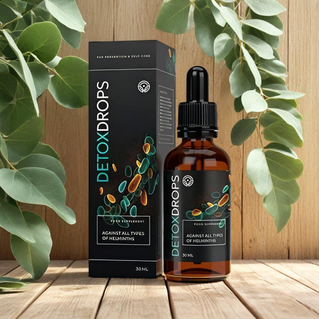 DETOXDROPS ambalaj și picături