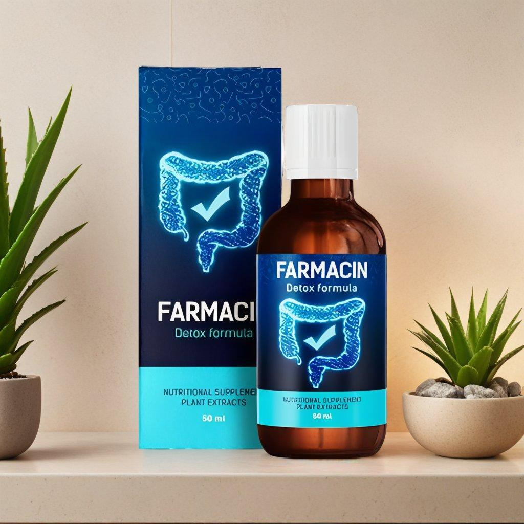 FARMACIN Drops free atidaryta pakuotė