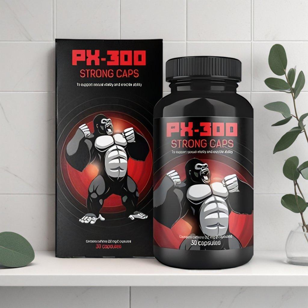 Px-300 Caps N30 pakuotės ir kapsulių kompozicija