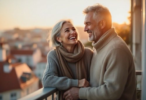 Stile di vita sano, uomo che si gode la giornata all'aperto