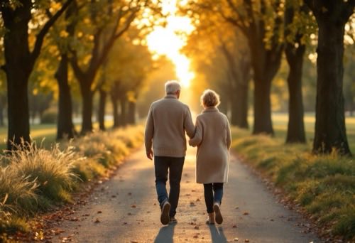 Seniori a dospelí pri aktivnom pohybe a cvičení