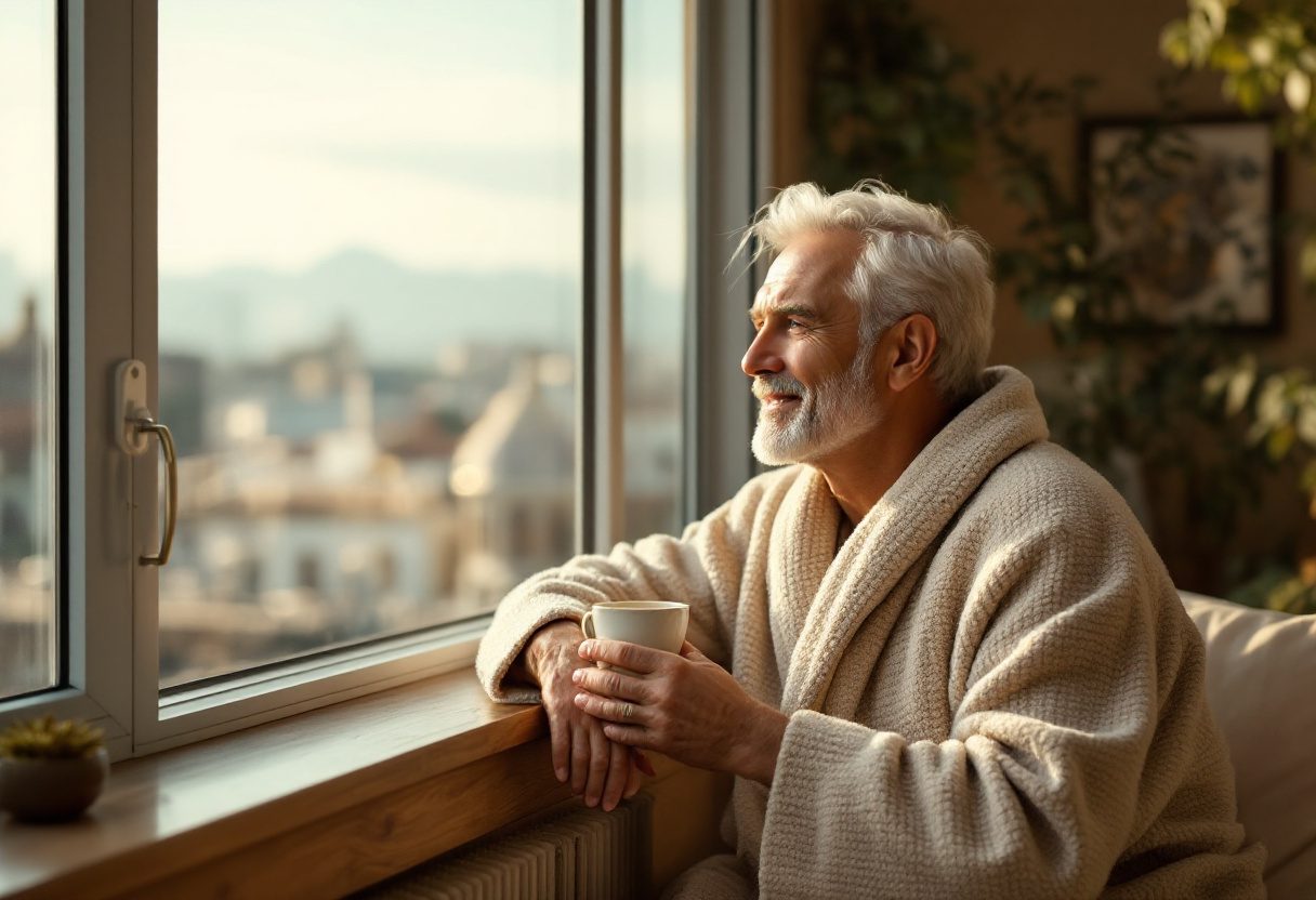 Imagine lifestyle cu utilizator relaxându-se cu Nanoprost