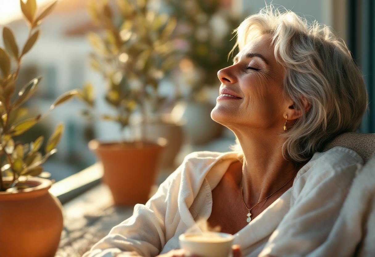 Ambiente tranquilo de relaxamento com plantas medicinais e ambiente sereno para bem-estar