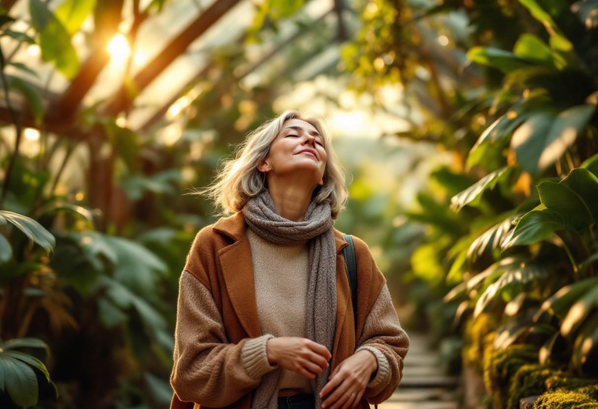 Uomo maturo che si gode la vita quotidiana, benessere e serenità