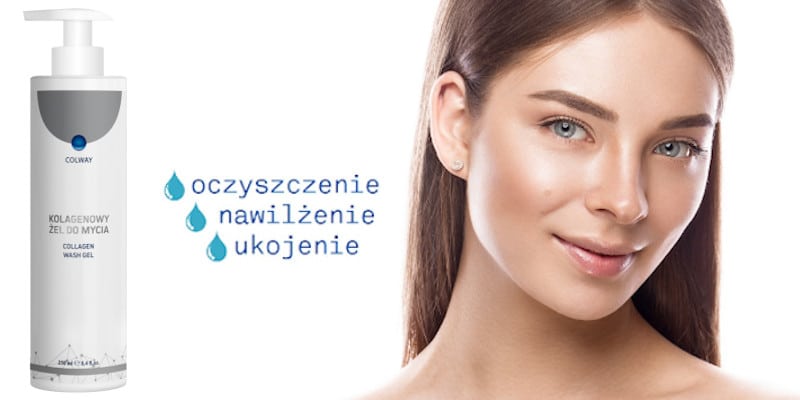 Kolagenowy zel do mycia twarzy i ciala Colway